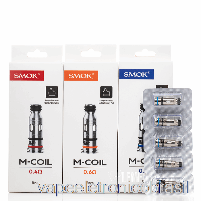 Vape Eletrônico Smok M Bobinas De Substituição 0,6ohm M-coils